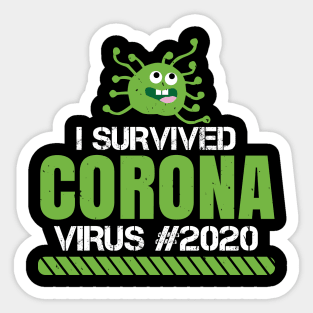 I Survived Corona Virus #2020 Sticker